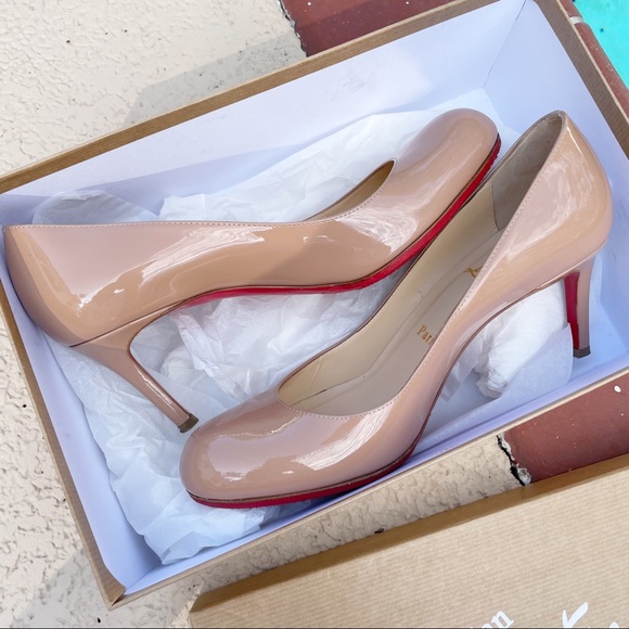 Louboutin Nude Heels - Picture 3 of 10